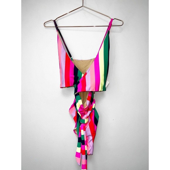 Shade Critters Women's Wrap One Piece, Multi Stripe Womens Size 12 new with Tags - Picture 3 of 9